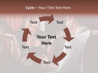 A Man And A Woman Talking To Each Other PowerPoint Template