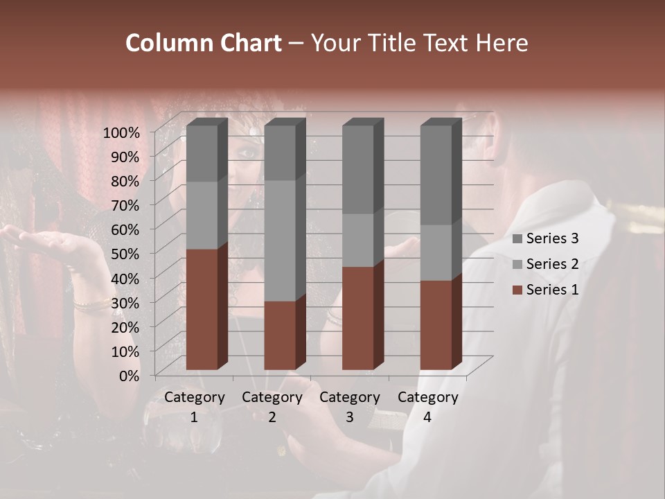 A Man And A Woman Talking To Each Other PowerPoint Template