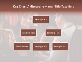 A Man And A Woman Talking To Each Other PowerPoint Template