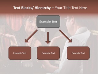 A Man And A Woman Talking To Each Other PowerPoint Template