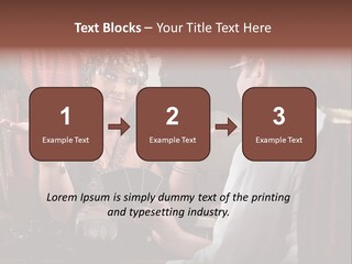 A Man And A Woman Talking To Each Other PowerPoint Template
