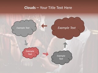 A Man And A Woman Talking To Each Other PowerPoint Template