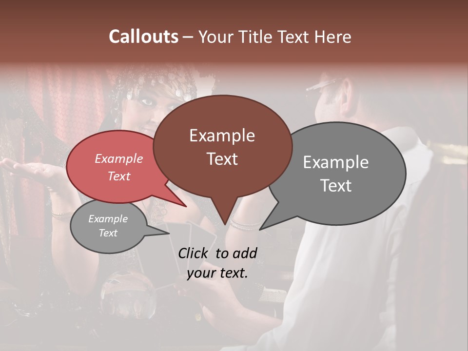 A Man And A Woman Talking To Each Other PowerPoint Template