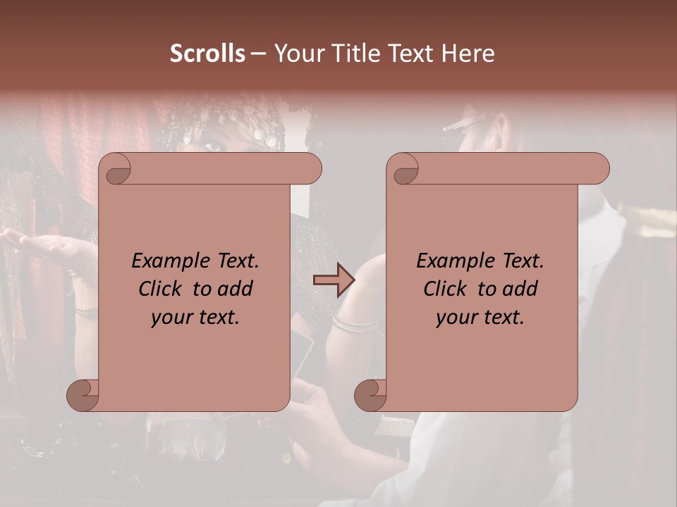 A Man And A Woman Talking To Each Other PowerPoint Template