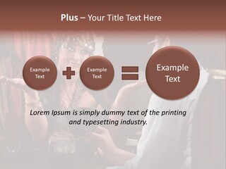 A Man And A Woman Talking To Each Other PowerPoint Template