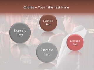 A Man And A Woman Talking To Each Other PowerPoint Template