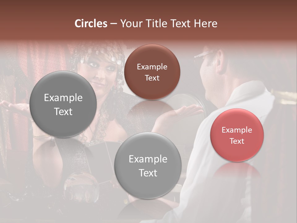 A Man And A Woman Talking To Each Other PowerPoint Template