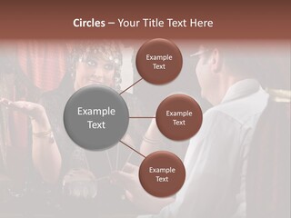 A Man And A Woman Talking To Each Other PowerPoint Template