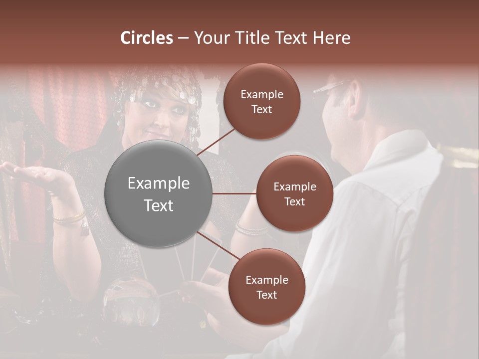 A Man And A Woman Talking To Each Other PowerPoint Template
