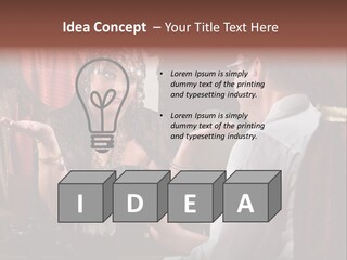 A Man And A Woman Talking To Each Other PowerPoint Template