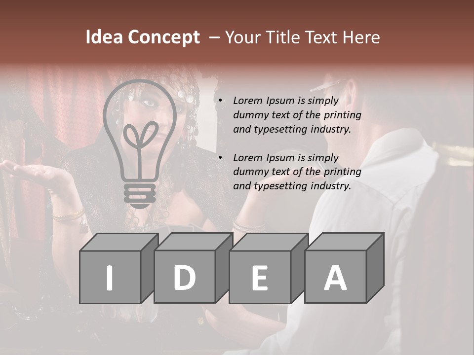 A Man And A Woman Talking To Each Other PowerPoint Template