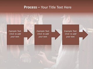 A Man And A Woman Talking To Each Other PowerPoint Template