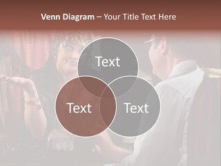 A Man And A Woman Talking To Each Other PowerPoint Template