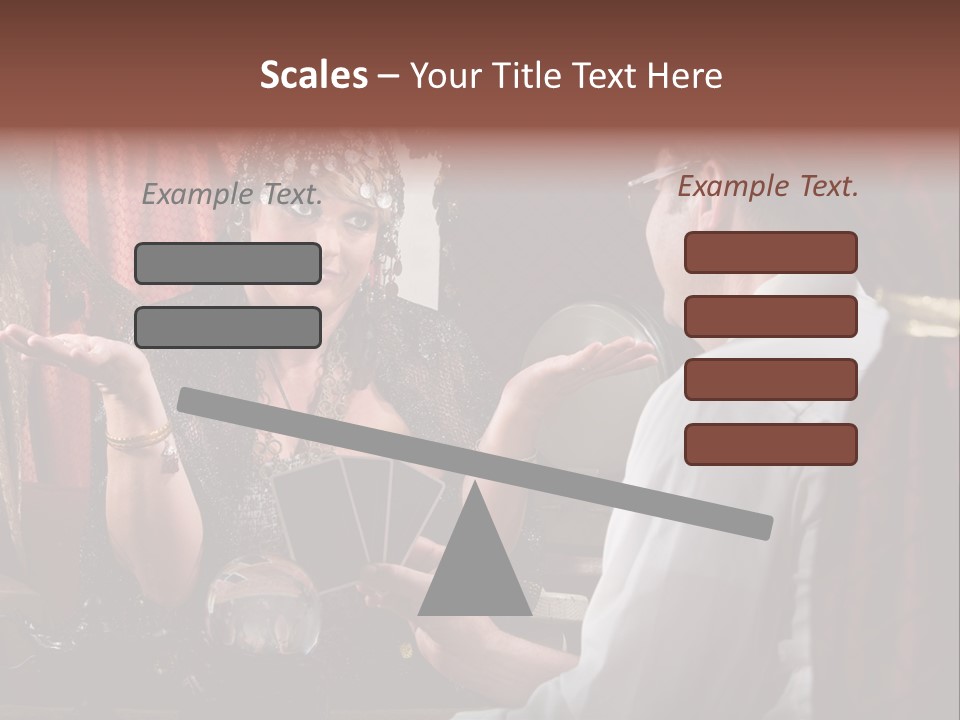 A Man And A Woman Talking To Each Other PowerPoint Template