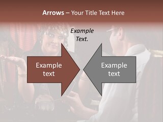 A Man And A Woman Talking To Each Other PowerPoint Template