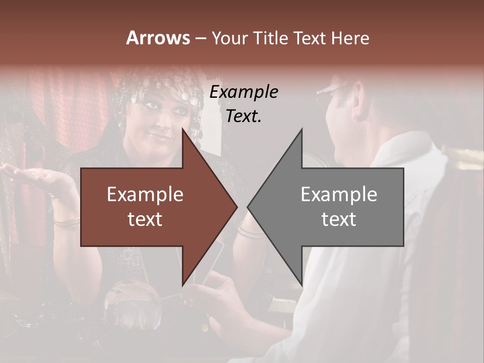A Man And A Woman Talking To Each Other PowerPoint Template