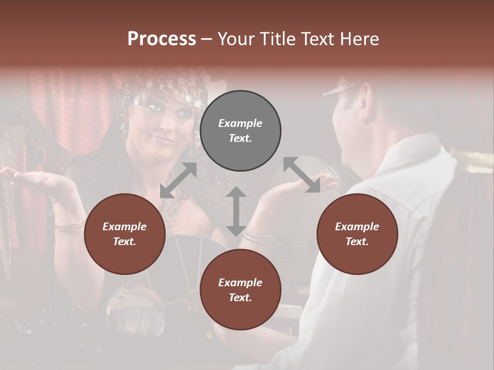 A Man And A Woman Talking To Each Other PowerPoint Template