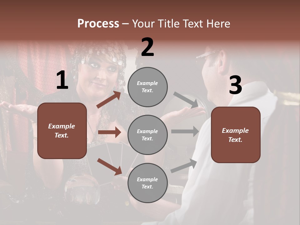 A Man And A Woman Talking To Each Other PowerPoint Template