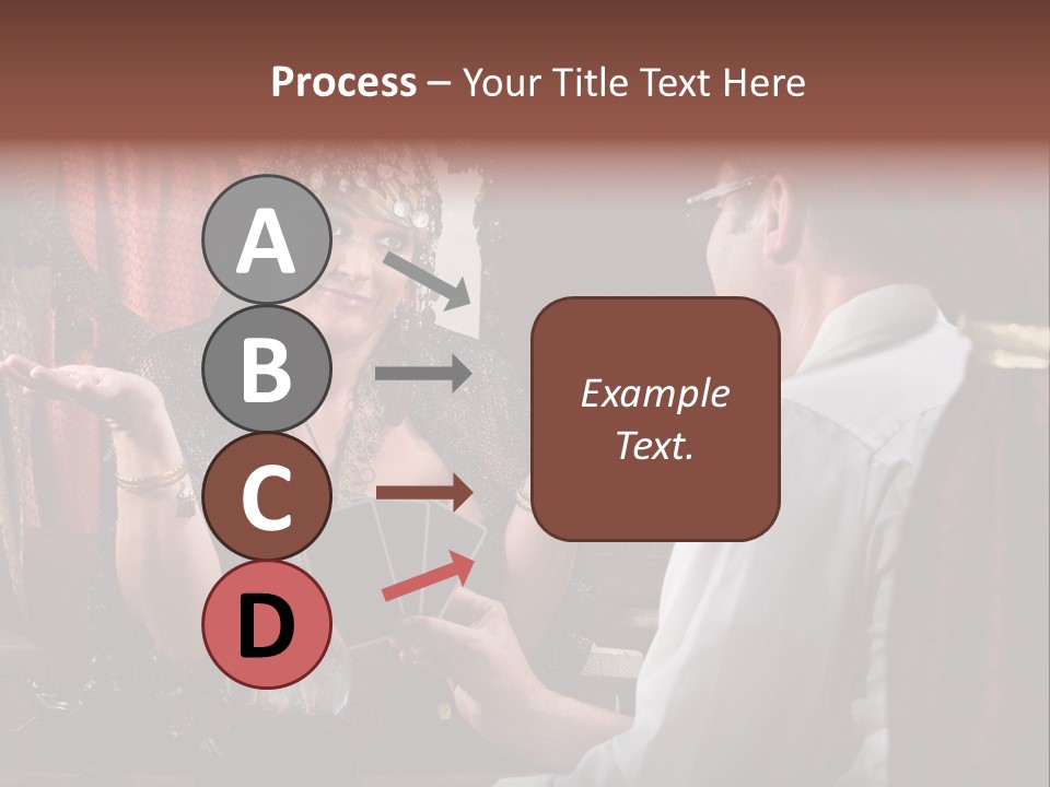 A Man And A Woman Talking To Each Other PowerPoint Template