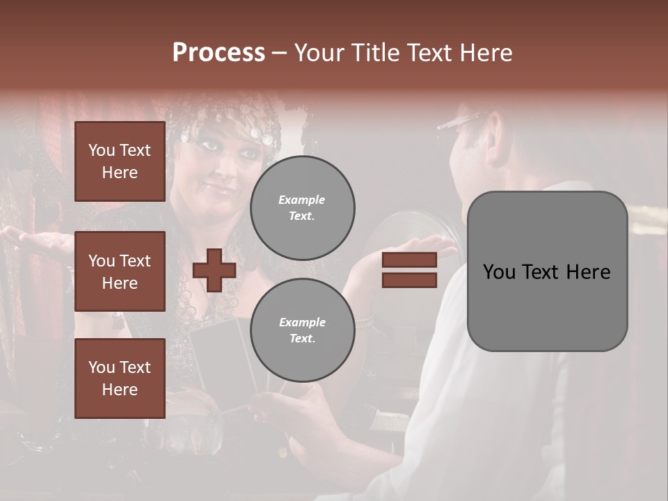 A Man And A Woman Talking To Each Other PowerPoint Template