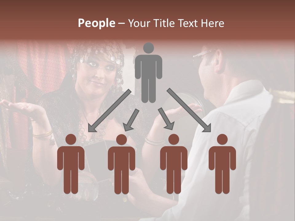 A Man And A Woman Talking To Each Other PowerPoint Template