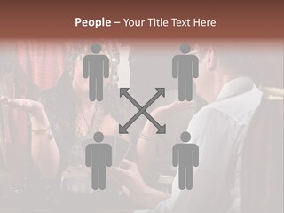 A Man And A Woman Talking To Each Other PowerPoint Template