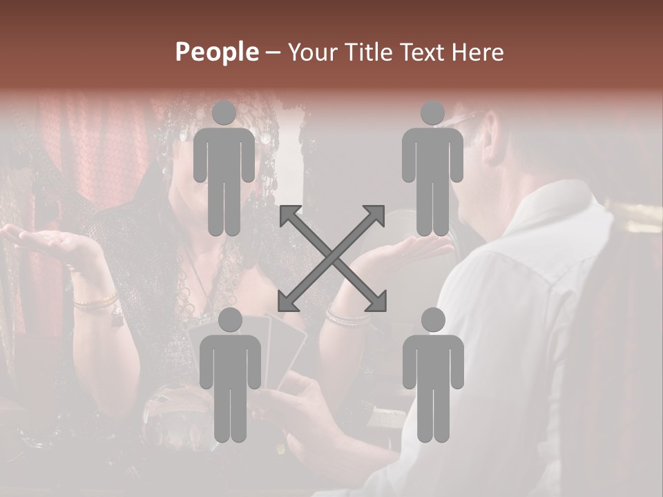 A Man And A Woman Talking To Each Other PowerPoint Template