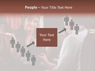A Man And A Woman Talking To Each Other PowerPoint Template