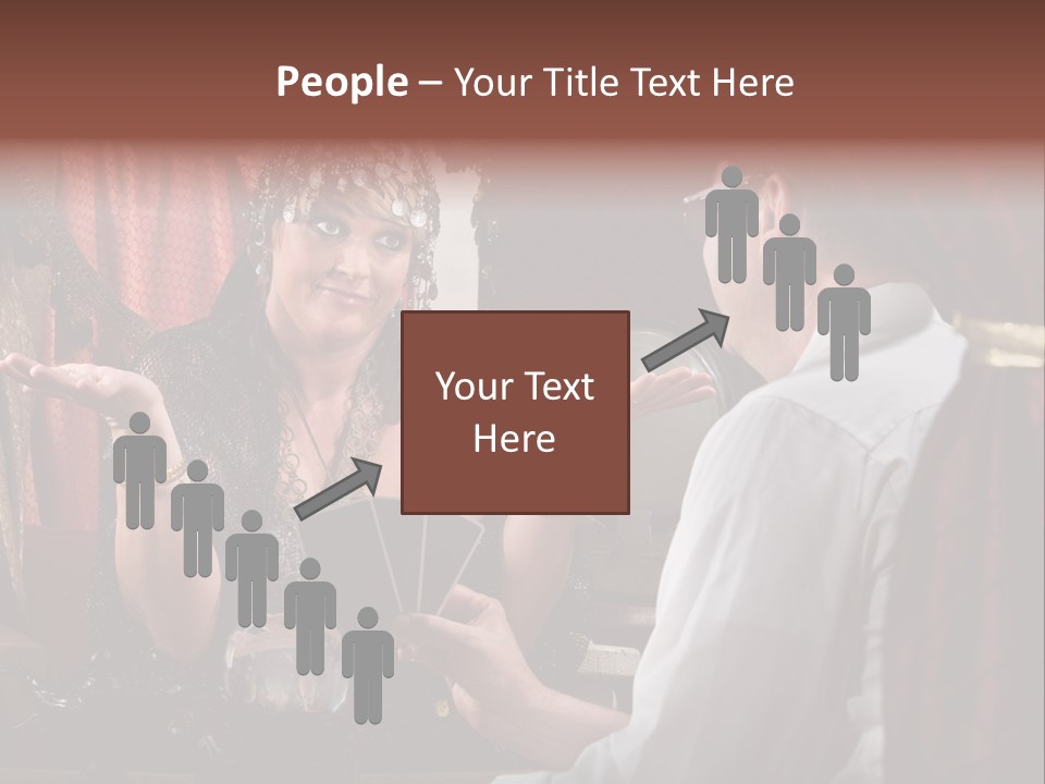 A Man And A Woman Talking To Each Other PowerPoint Template