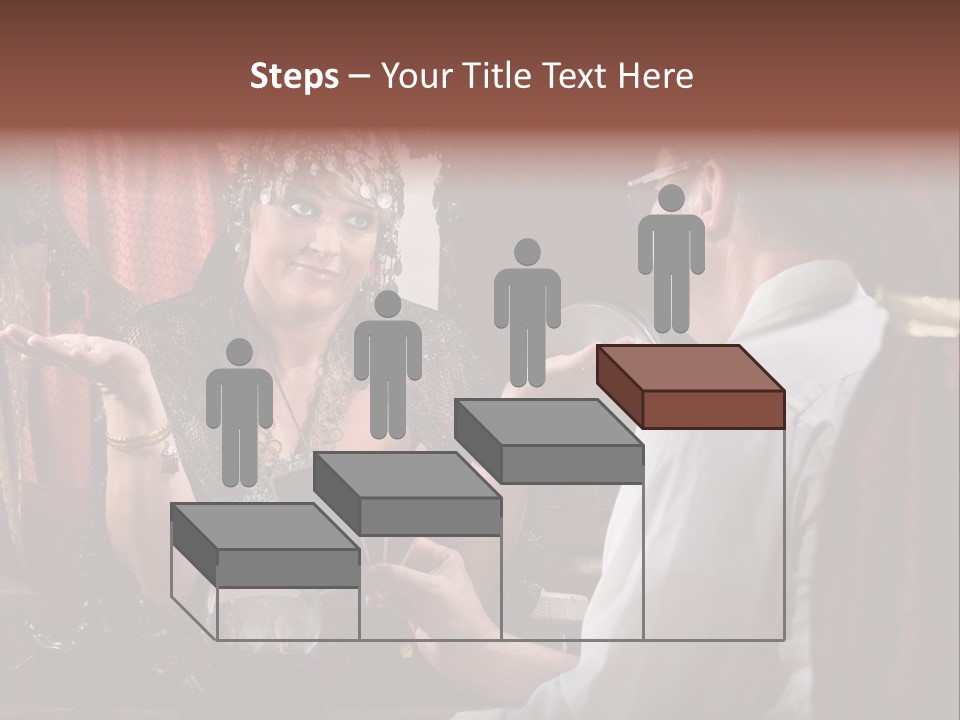 A Man And A Woman Talking To Each Other PowerPoint Template