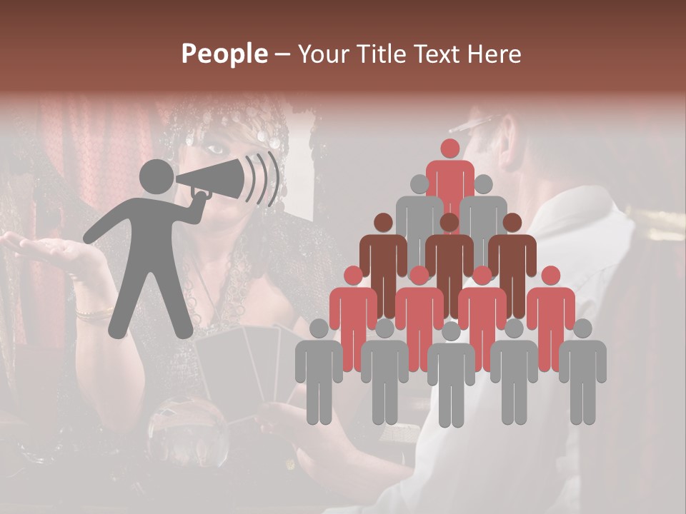 A Man And A Woman Talking To Each Other PowerPoint Template