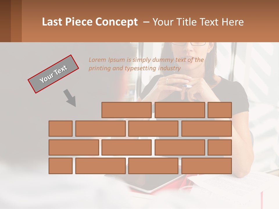 A Woman Sitting At A Table Talking To A Man PowerPoint Template