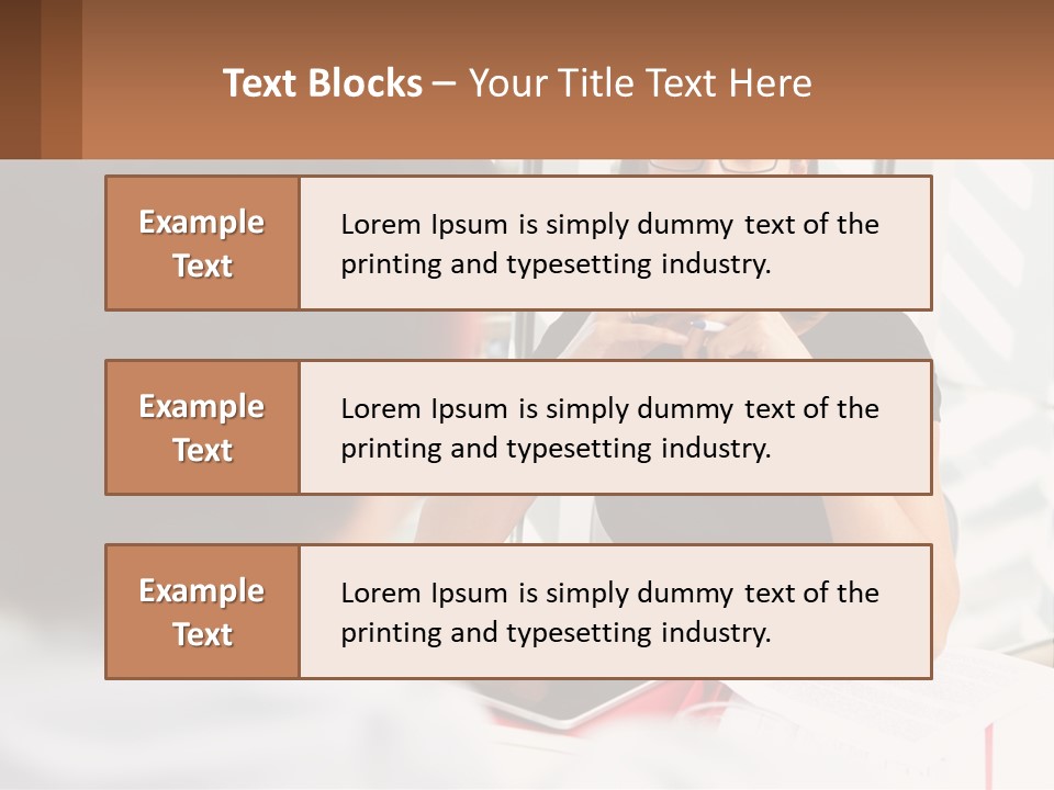 A Woman Sitting At A Table Talking To A Man PowerPoint Template