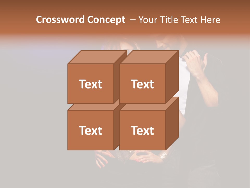 A Man Standing Next To A Woman With A Disco Ball On Her Head PowerPoint Template