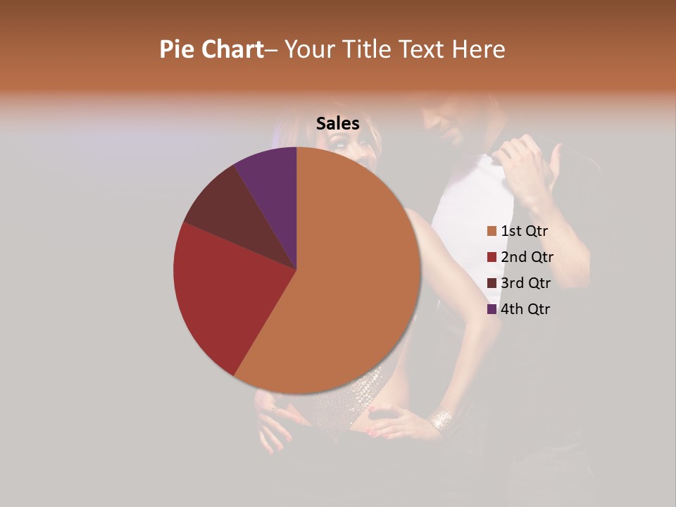 A Man Standing Next To A Woman With A Disco Ball On Her Head PowerPoint Template