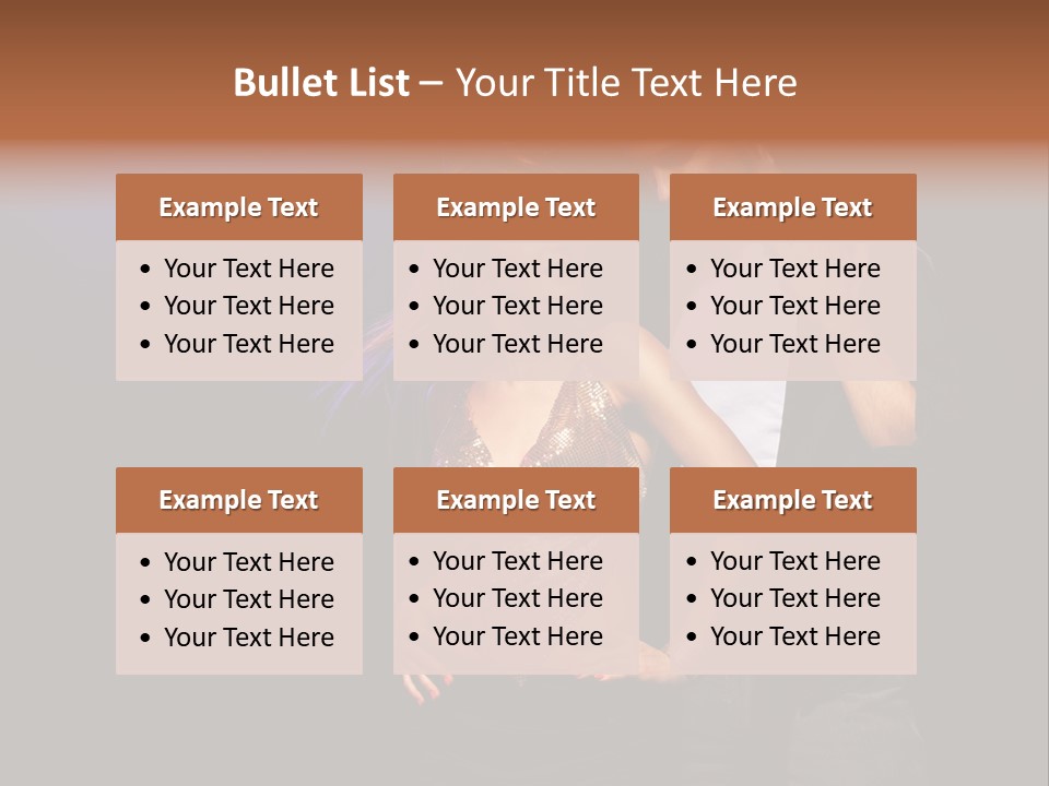 A Man Standing Next To A Woman With A Disco Ball On Her Head PowerPoint Template