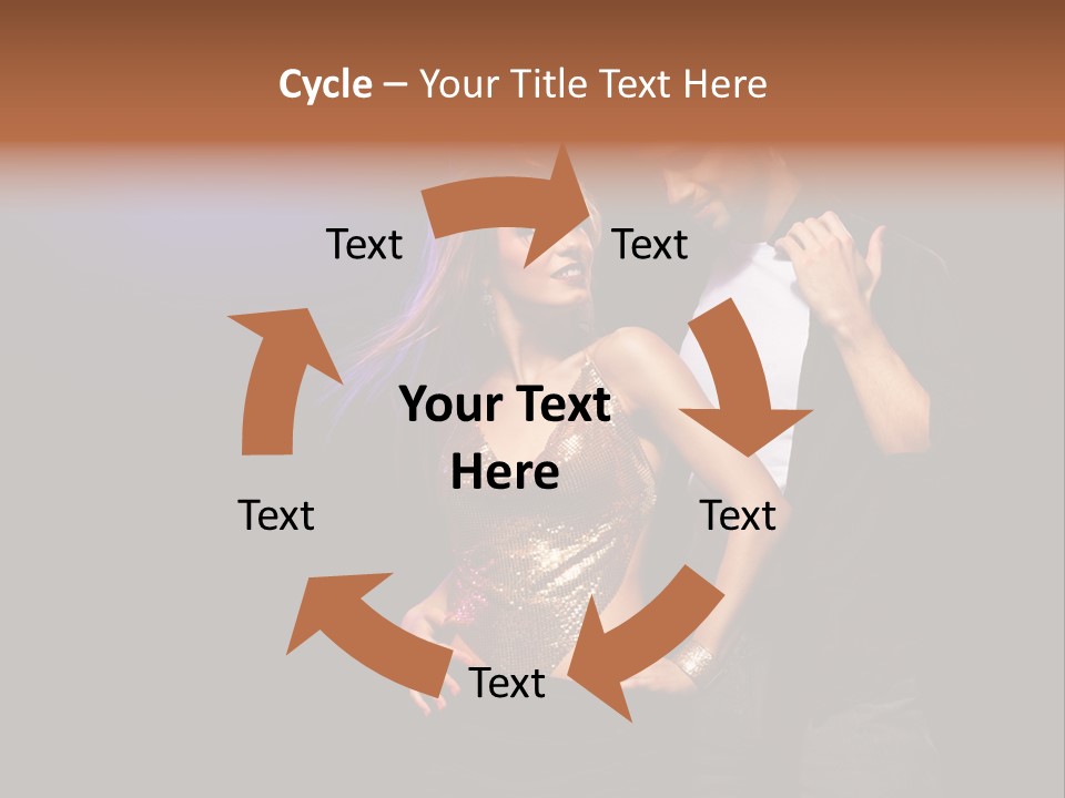 A Man Standing Next To A Woman With A Disco Ball On Her Head PowerPoint Template