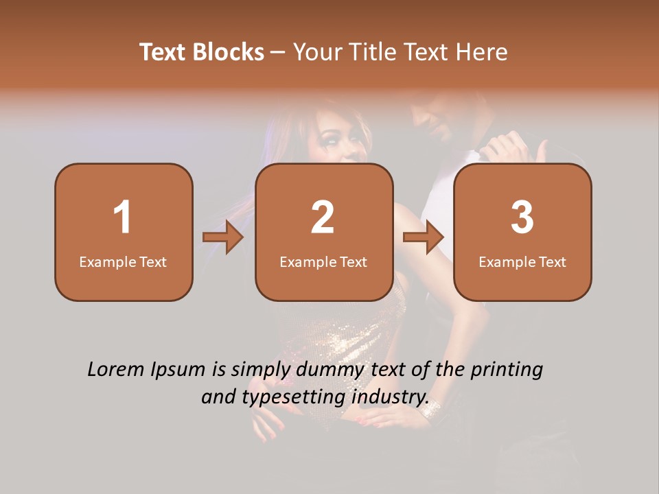 A Man Standing Next To A Woman With A Disco Ball On Her Head PowerPoint Template