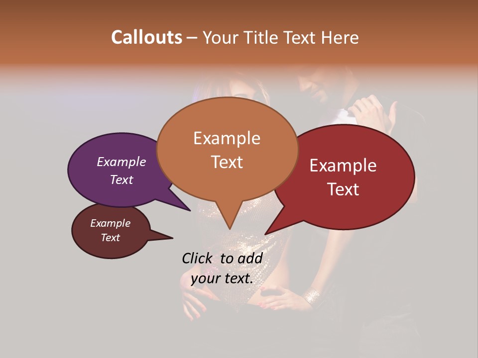 A Man Standing Next To A Woman With A Disco Ball On Her Head PowerPoint Template