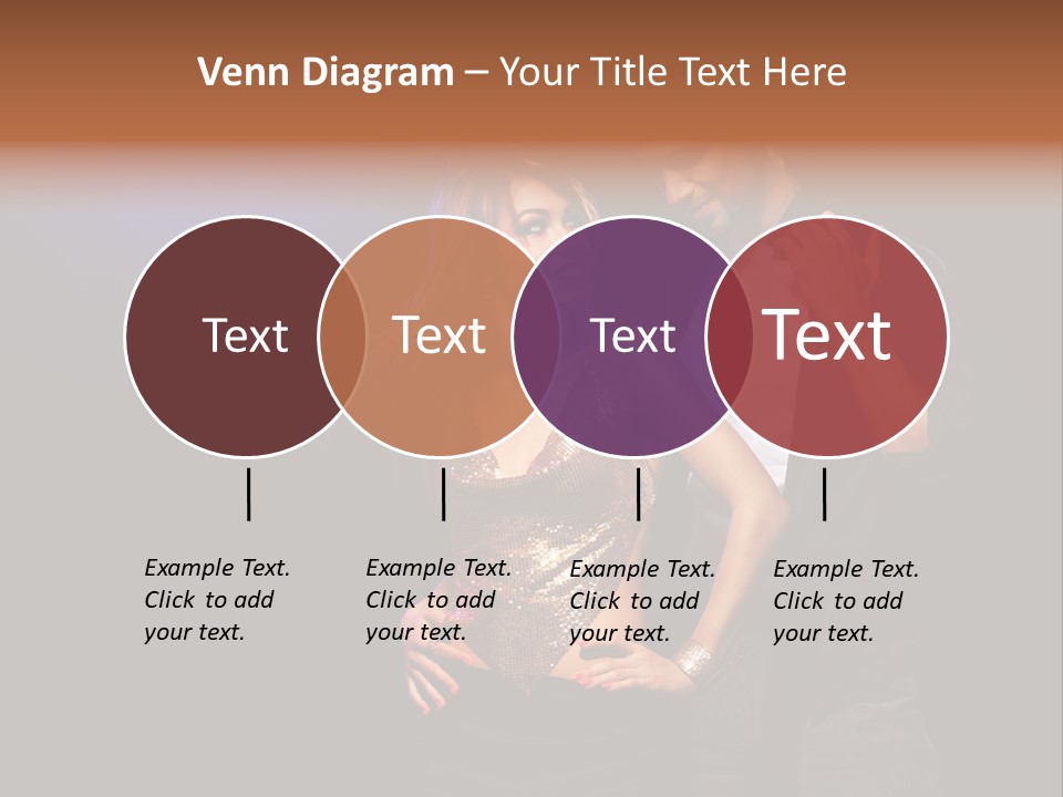 A Man Standing Next To A Woman With A Disco Ball On Her Head PowerPoint Template