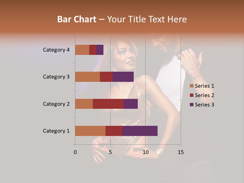 A Man Standing Next To A Woman With A Disco Ball On Her Head PowerPoint Template