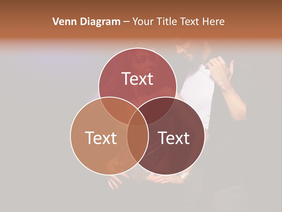 A Man Standing Next To A Woman With A Disco Ball On Her Head PowerPoint Template