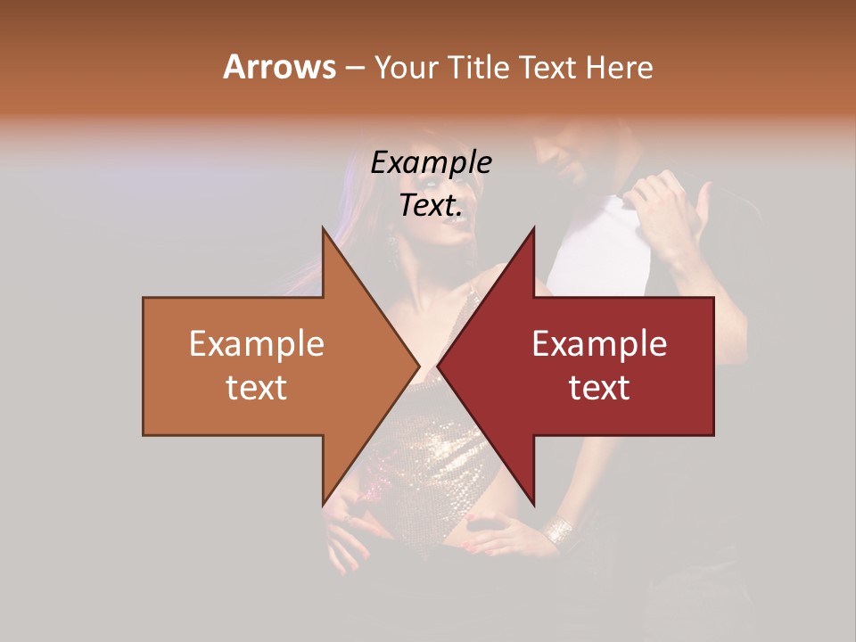 A Man Standing Next To A Woman With A Disco Ball On Her Head PowerPoint Template