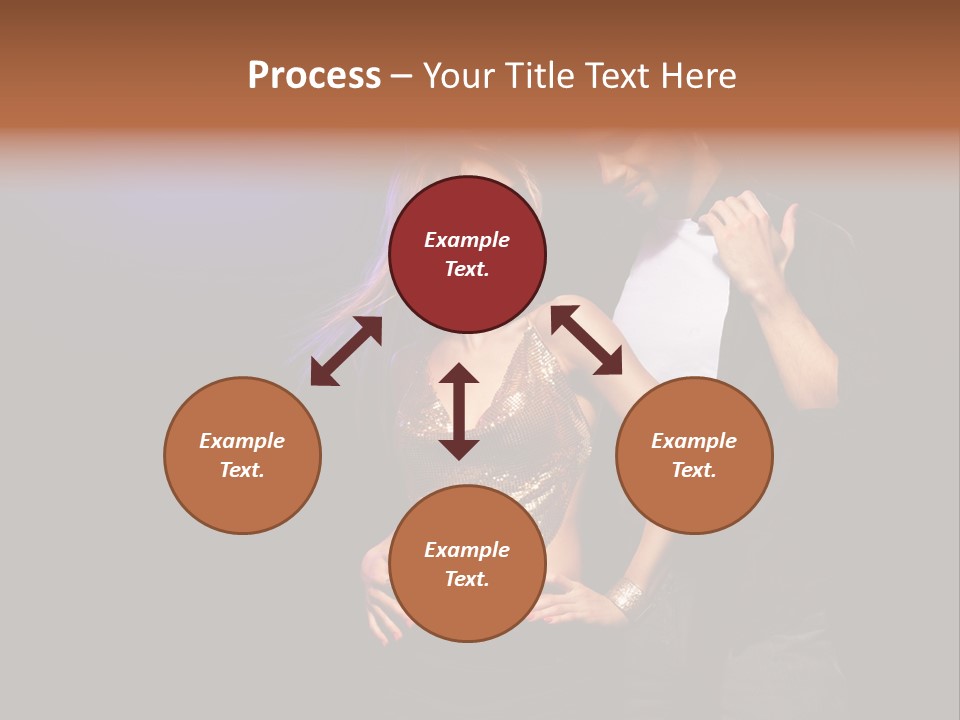 A Man Standing Next To A Woman With A Disco Ball On Her Head PowerPoint Template