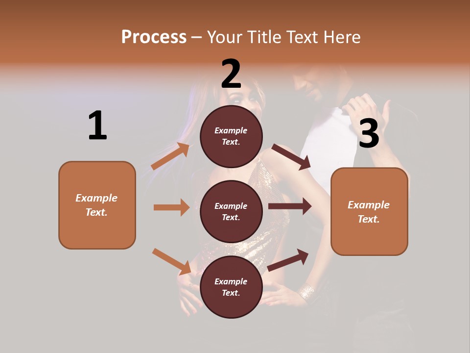 A Man Standing Next To A Woman With A Disco Ball On Her Head PowerPoint Template