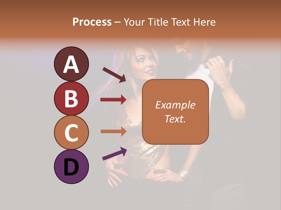 A Man Standing Next To A Woman With A Disco Ball On Her Head PowerPoint Template