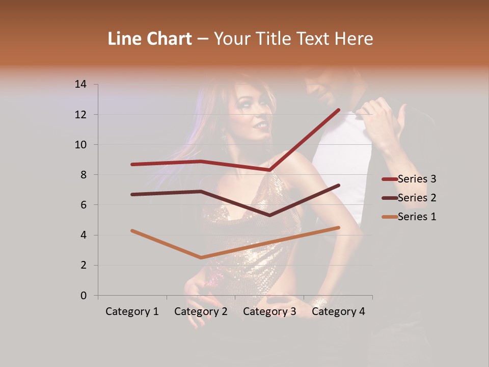 A Man Standing Next To A Woman With A Disco Ball On Her Head PowerPoint Template