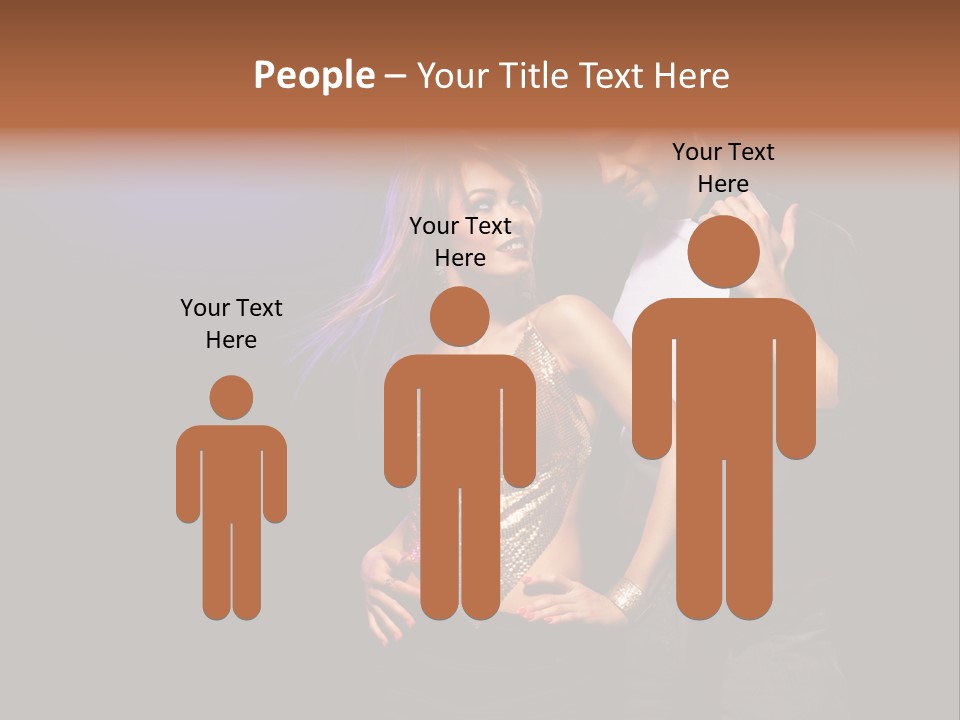 A Man Standing Next To A Woman With A Disco Ball On Her Head PowerPoint Template