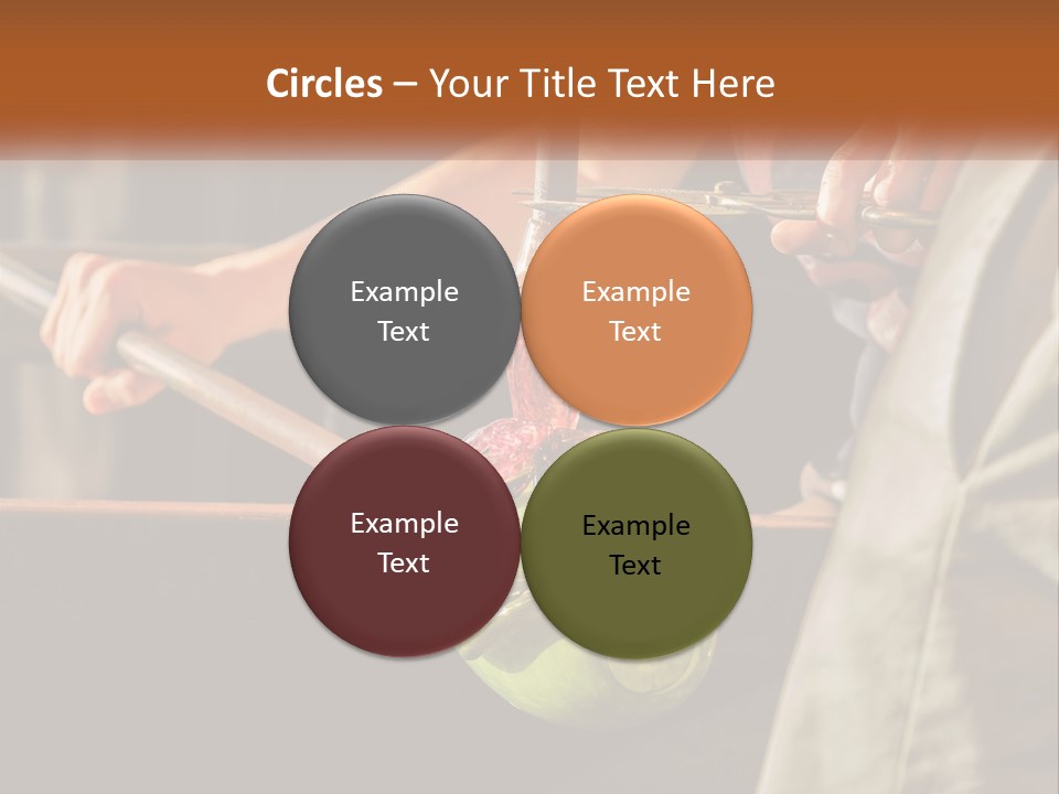 A Man Is Working On A Piece Of Art PowerPoint Template