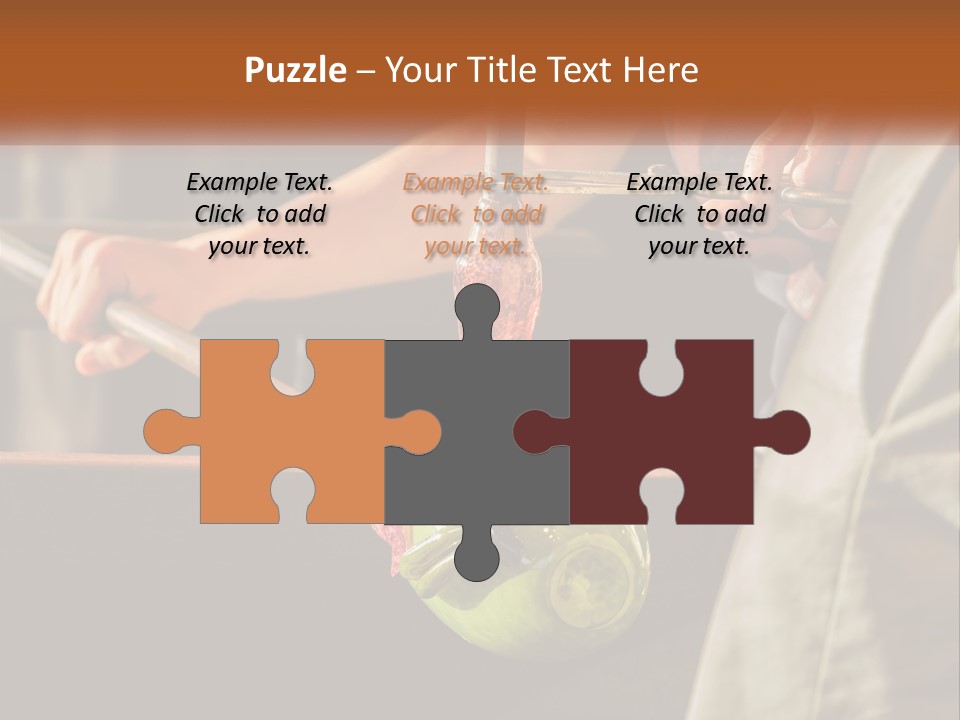 A Man Is Working On A Piece Of Art PowerPoint Template